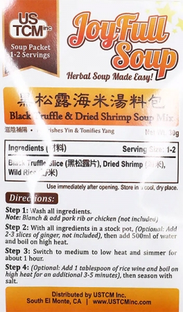 Black Truffle & Dried Shrimp Soup Mix