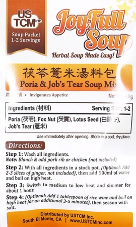 Poria & Job's Tear Soup Mix