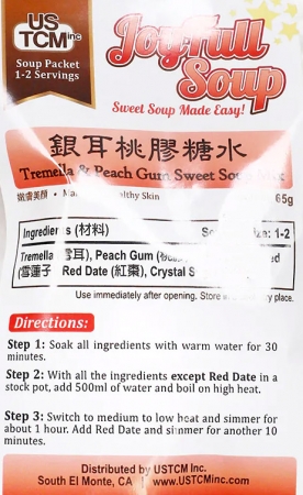 Tremella & Peach Gum Sweet Soup Mix